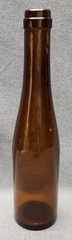 Vintage Brown Amber Glass Wine Beer Bottle German Gerresheimer 12oz 350ml 10.5&Prime;