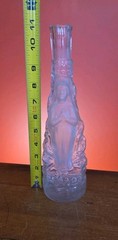 Vtg Jeanne D Arc Glass Hand Made Water/ Wine / Spirit Bottle Depose France