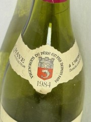 Hermitage Wine Bottle Empty 1984 France Collectible 750 ml Jean Louis Chave