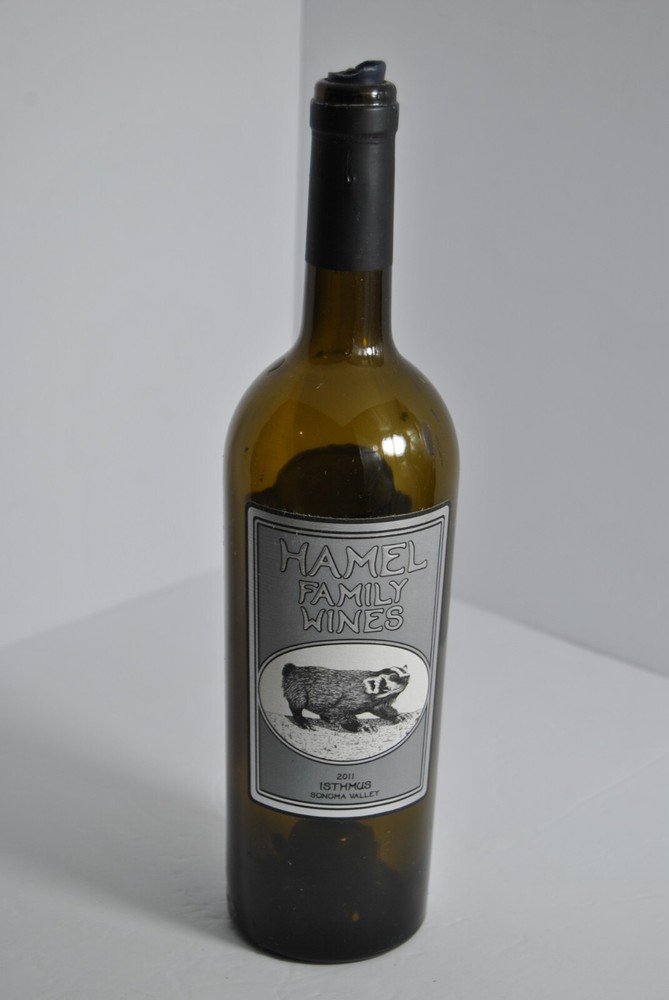 2011 1STHMUS Sonoma Valley Red Wine Hamel Family 750ml Empty Wine Bottle Candle