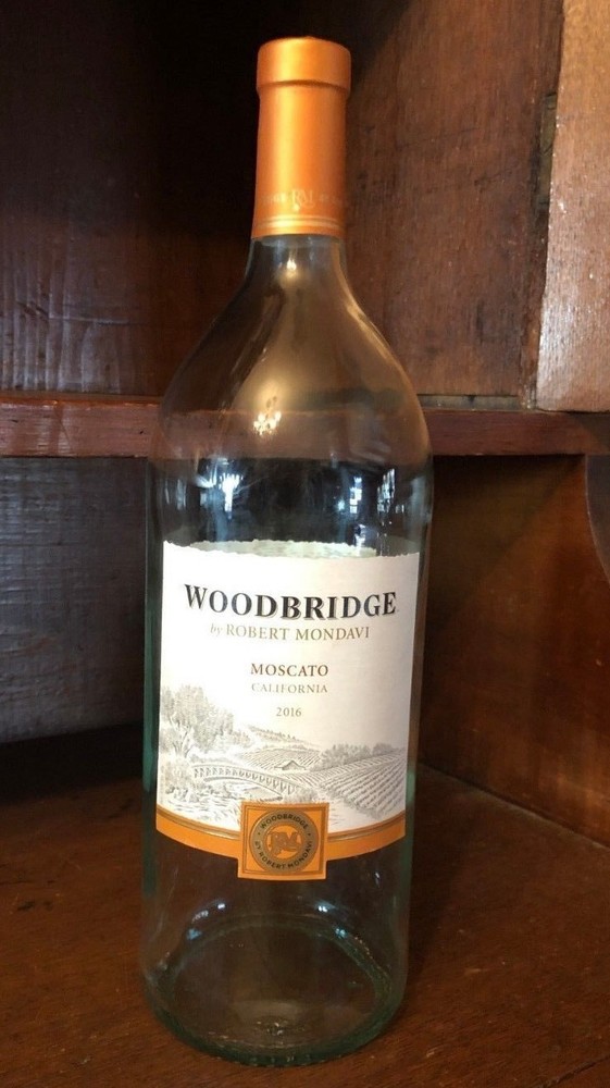 Woodbridge EMPTY Wine Bottle Moscato 2016 1.5L Robert Mondavi