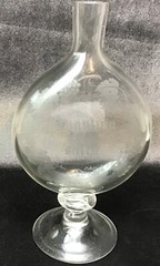 Antique Quantum Satis Wine Tasting Bottle Latin « Just Enough »