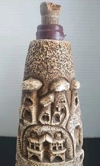 Vintage Cappadocia/Kapadokya Empty Wine Gypsum Bottle Turasan (Cork Damaged)