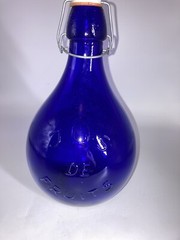 Casadis Milano Cobalt Glass Wine Bottle Jug Jus De Fruits No Chips