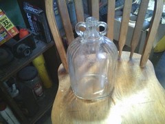 Vintage Glass Gallon Wine Jug 10.5&Prime; tall & 6.5&Prime; wide