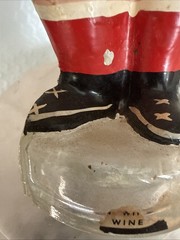 Vintage Joaquim Antonio Da Silveira Empty Football Soccer Player Wine Bottle 12”