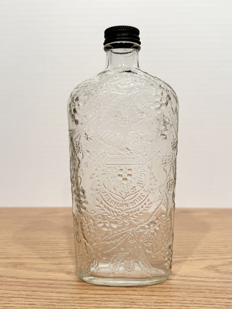 Vintage GARRETT&rsquo;S AMERICAN WINES 4/5 Pint Bottle – Very Good Condition