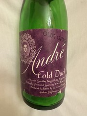 Vintage André Cold Duck Champagne Bottle 750mL Green Glass Modesto CA