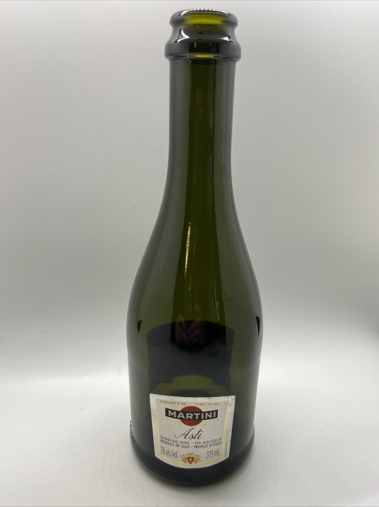 Martini Asti Sparkling Wine Glass Bottle 375 ml 9 Inch Tall