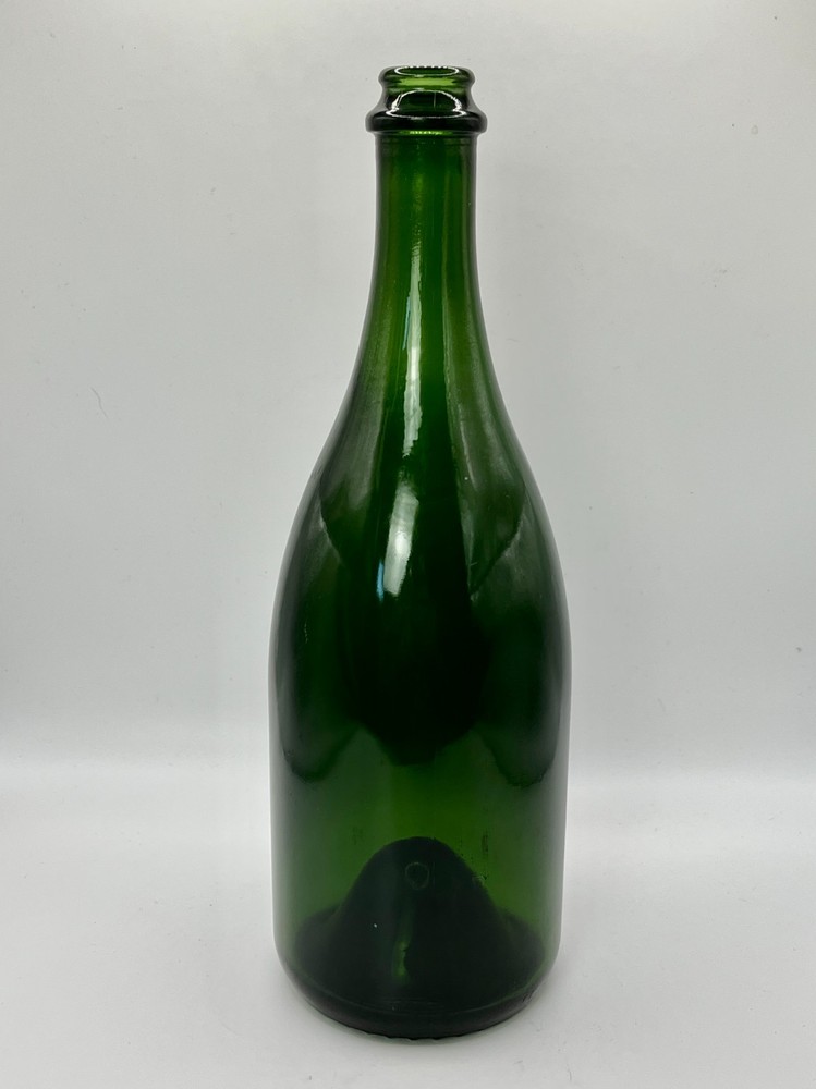 Vintage Green Glass WINE BOTTLE Punt Bottom ‘56&prime; Mark Antique Style