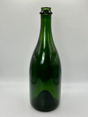 Vintage Green Glass WINE BOTTLE Punt Bottom ‘56&prime; Mark Antique Style