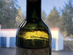 RARE Lot Of 2 Vintage 1919 Chateau Haut Brion Blob Top 12oz & 24oz Bottles Wine