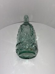 Vintage Green Clear Glass Wine Bottle 11 1/2”