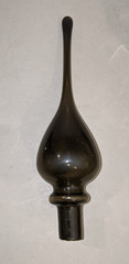 Vintage 21&Prime; MCM 1960s Italy Empoli Smoke Gray Genie Decanter Bottle – RARE