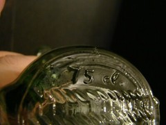London (Ontario) Winery 1966 Glass Bottle In Basket Wine Bottle