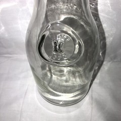 Vintage Paul Masson 10” Glass Wine Carafe Embossed w/ Since 1852