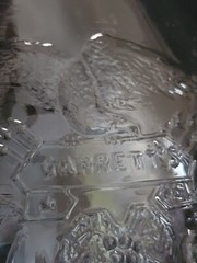 Antique Garrett & Co. American Wine Glass Bottle w/ Eagle Shield Logo 1 Gallon