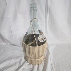 2020 Italy Chianti Opici Wine Bottle Leaf Wrapped Empty 1.5 Liter
