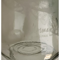 Vintage 1990 Floral Etched Norman Kosarin Carafe Paul Masson Vineyards Daffodil