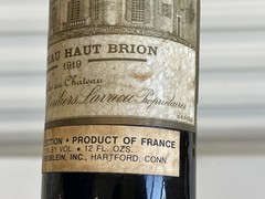 RARE Lot Of 2 Vintage 1919 Chateau Haut Brion Blob Top 12oz & 24oz Bottles Wine