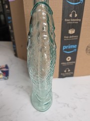 Vintage Fish Shaped Glass Decanter Italian Wine Bottle 13&Prime;