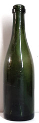 Antique Dark Green Hand Blown Wine Bottle c1800’s Deep Punt 10” Tall