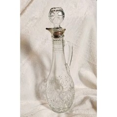 Vintage Morgan David 13in Clear Glass Wine Decanter Genie Bottle
