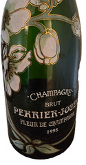 PERRIER JOUET EMPTY 750 ML ANEMONE CHAMPAGNE BOTTLE SEAGRAM CHATEAU ESTATE NYC