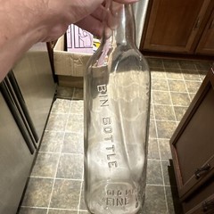 Old Mr. Boston Fine Wines Bottle Magic Panel Bin Bottle 4/5 Quart