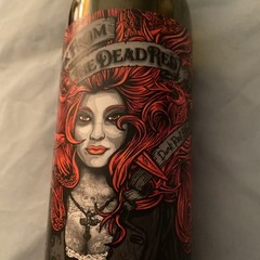 Empty Wine Bottle Pirate Woman Red Hair Back From The Dead Red 2019 California