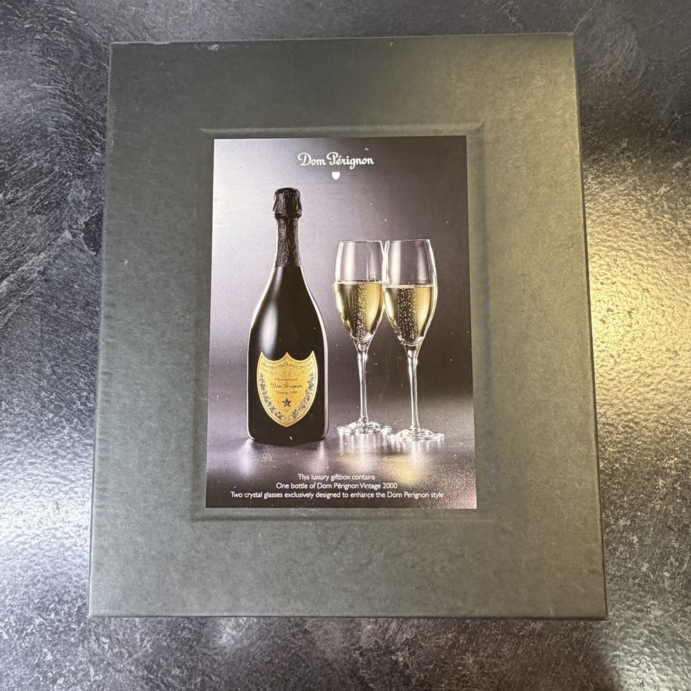 Vintage Dom Perignon 2000 Empty Champagne Display Box ONLY