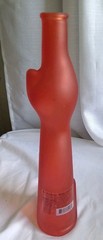 Rheinhessen Riesling Red Happy Cat Empty Wine Bottle 13&Prime; Tall