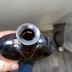 Vintage Paul Masson Cream Sherry Heart Shaped Bottle Brown