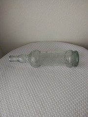 Vintage Decorative Wine Bottle Leaf Pattern Made in Spain. 12 & 3/4&prime; H