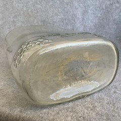 Vintage 1/2 Gallon Embossed Glass Wine Bottle – Good Condition