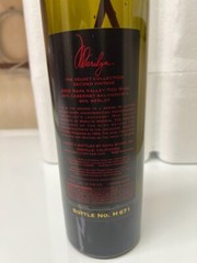 Marilyn Monroe 2003 Velvet Collection Empty Wine Bottle