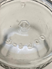Vintage Bardenheier’s Embossed Clear Cylinder 4/5 Quart Bottle