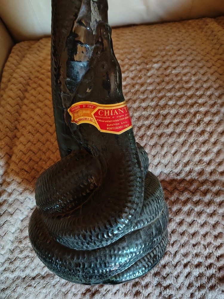 Chanti Serpentine Wine Bottle