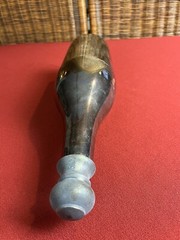Twos Company Silver Played Brass Champagne Bottle Congratulations 15 1/2”