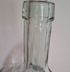 Glass Bottle Jug Aqua Light Green Wine – Holds 85 OZ 11.5&Prime; x 8.5&Prime; Heavy Glass