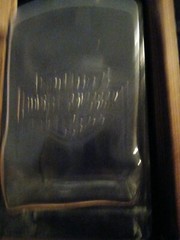 Harley Davidson 36oz Whiskey Decanter w/ Original Wood Box Poconos Mountains New