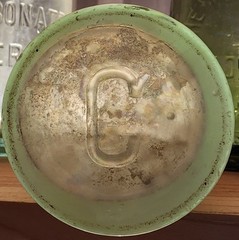 Opalized Frosted green Early 1920 Consumers New Orleans La.