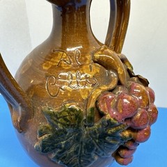Vintage Jar For Wine Terracotta Popular Amphora Signed Period Xx Century