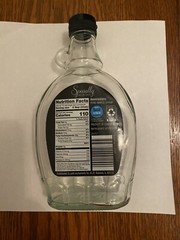 Lot of 3 Maple Syrup Bottles /Jugs w/ Loop Handles & Plastic Caps 12.5 oz/375mL