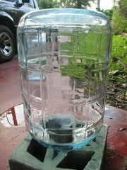 Great Terrarium True Vintage Crisa 5 Gallon Glass Bottle Unique 4&Prime; Diam.Hole