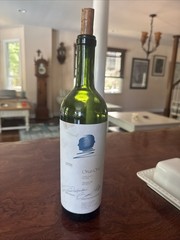 Opus One 1998 Napa Valley Bordeaux Blend Red Empty Bottle With Cork.