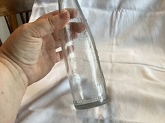 Vintage Garrett & Co Inc Virginia Dare Clear Glass Wine Bottle New York 2/3 Pint