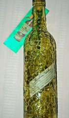 Mandarine Napoleon Grand Liqueur Empty Green Wine Bottle Belgium VTG Recipe Book