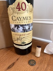 Signed 2012 Caymus 40 3L Empty Bottle With Original Cork Foil And Box