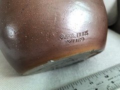 1955 VINTAGE LANCERS ROSE CLAY-CROCK 15” JEROBOAM BOTTLE WITH ORIGINAL FOIL CAP